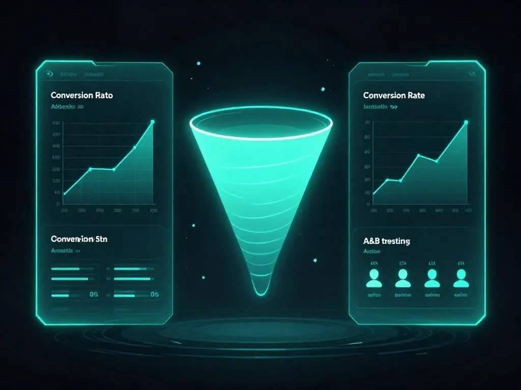 High-converting landing page with clear CTA and conversion optimization